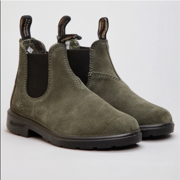 Blundstone Shoes - Blundstone 1642 Forest Green Suede Boots